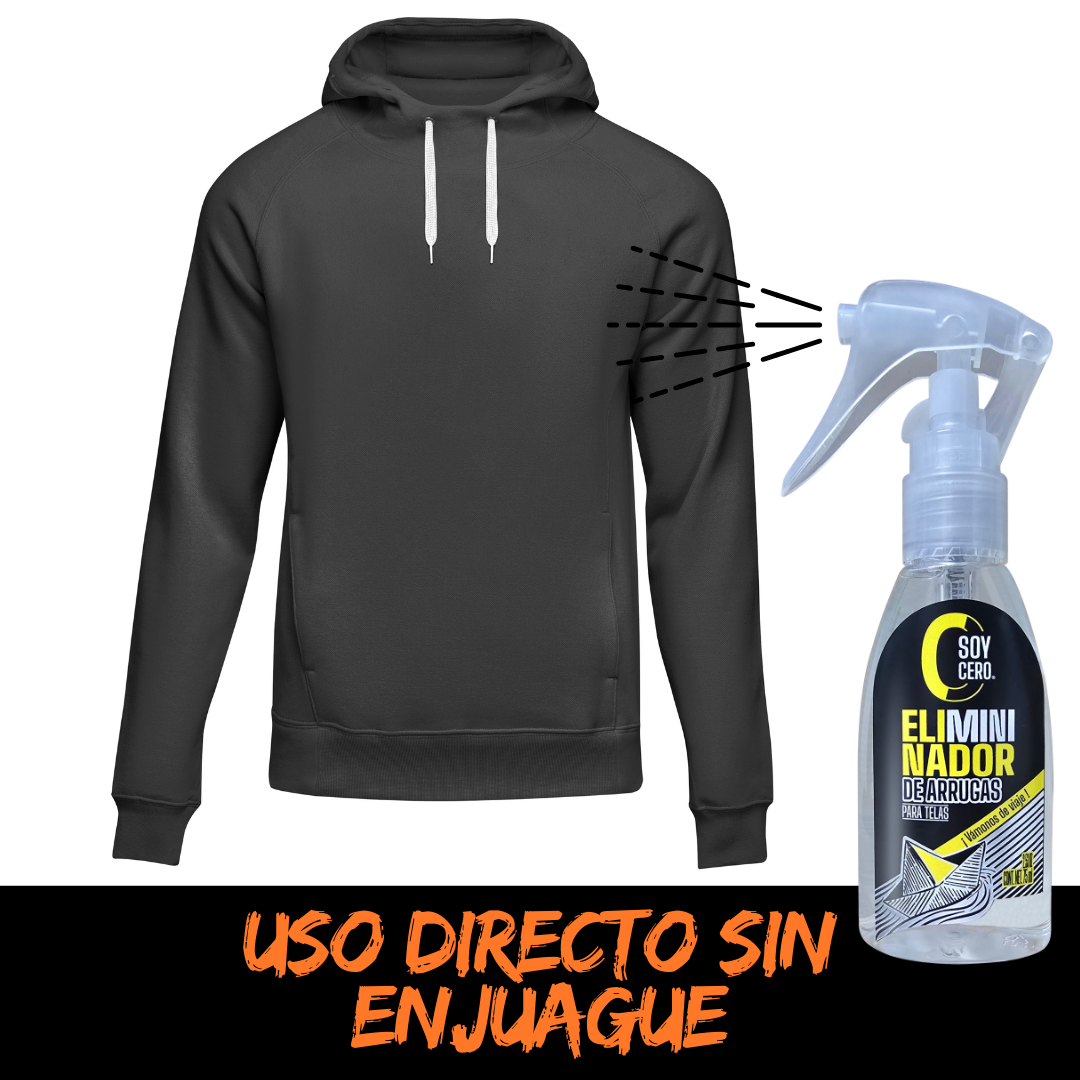 Soy Cero arrugas - EliMINIador de arrugas para telas, sin usar plancha para cualquier tela. EDICIÓN VIAJE