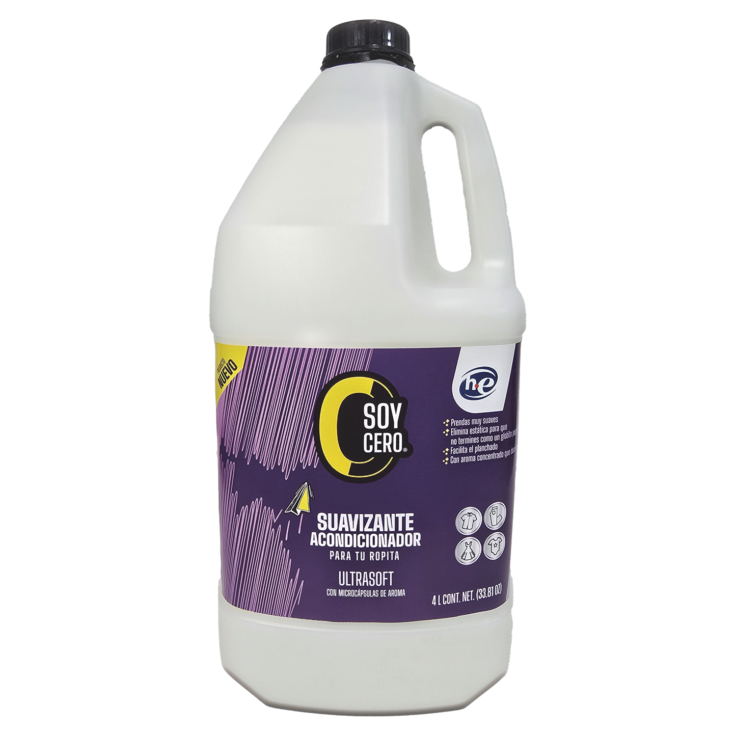 Suavizante y acondicionador de Telas con Fórmula Avanzada, Reduce Arrugas y Estática, Aroma Duradero