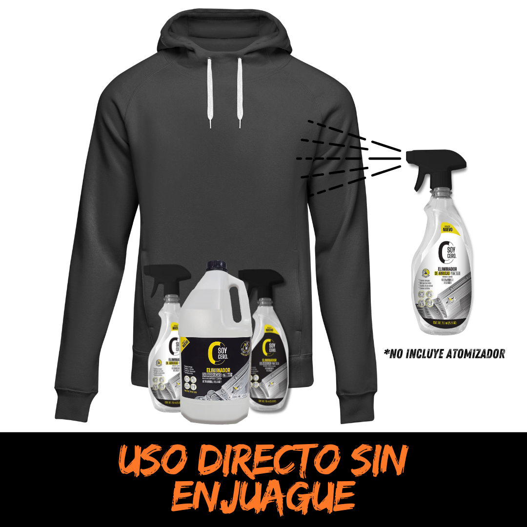 arrugas - Eliminador de arrugas para telas, sin usar plancha para cualquier tela, Versión 4L para rellenar (no incluye atomizador)