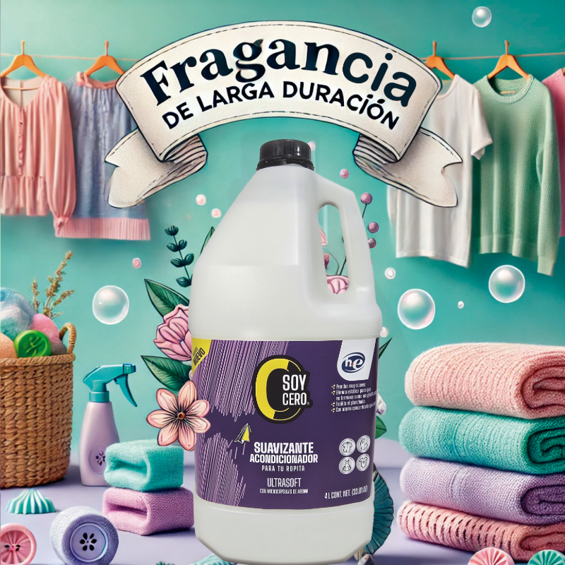 Suavizante y acondicionador de Telas con Fórmula Avanzada, Reduce Arrugas y Estática, Aroma Duradero