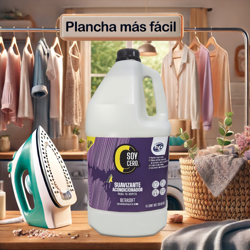 Suavizante y acondicionador de Telas con Fórmula Avanzada, Reduce Arrugas y Estática, Aroma Duradero