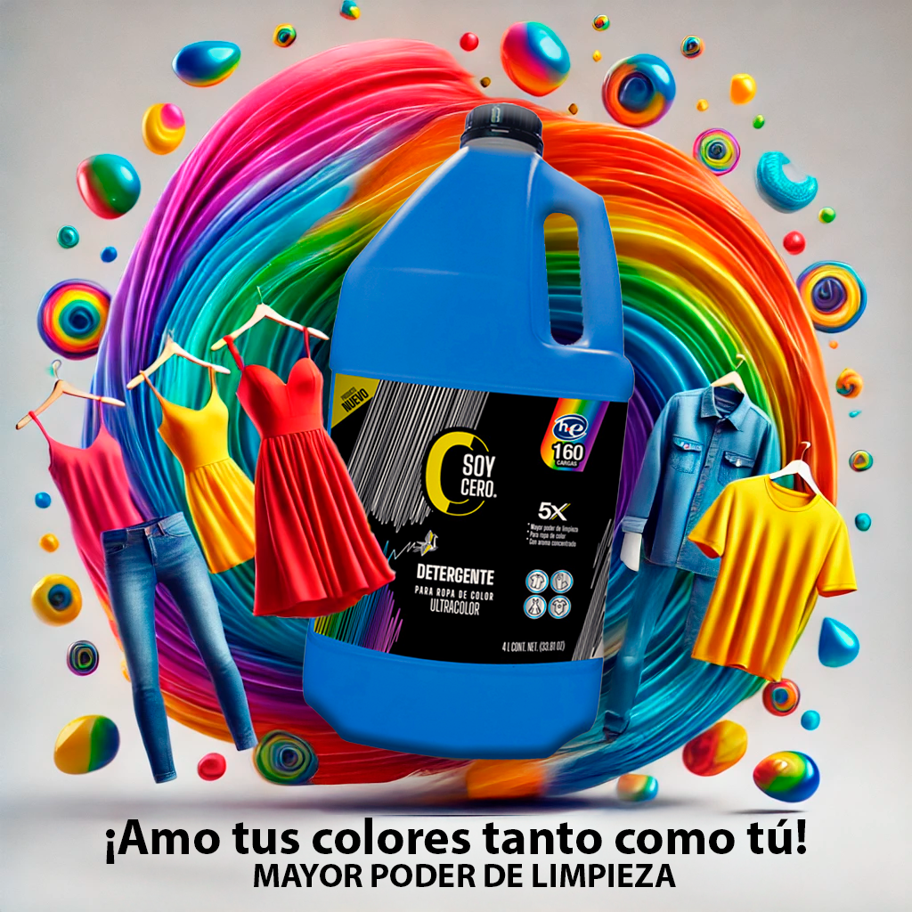 Detergente Ultracolor para Ropa de Color, 4 L, Fórmula 5X Concentrada, Aroma original, 160 Cargas