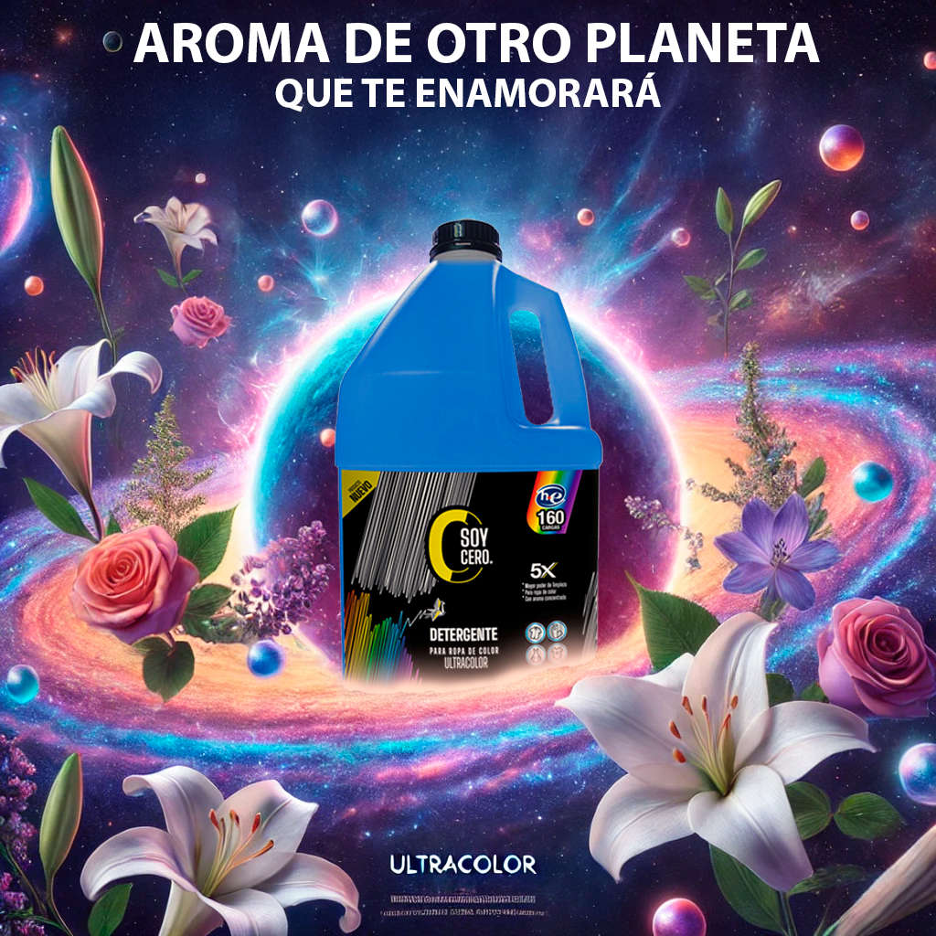 Detergente Ultracolor para Ropa de Color, 4 L, Fórmula 5X Concentrada, Aroma original, 160 Cargas