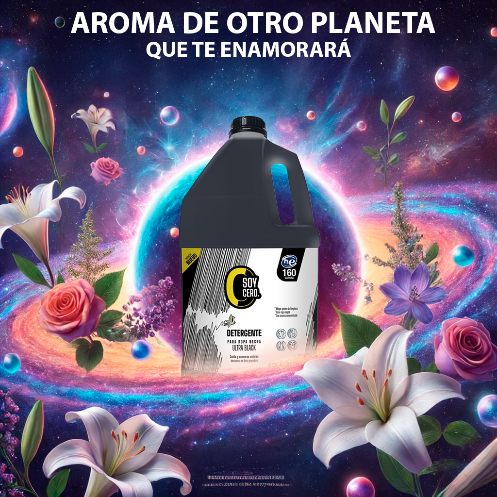 Detergente Ultrablack para Ropa Negra, 4 L, Fórmula Concentrada, 160 Cargas