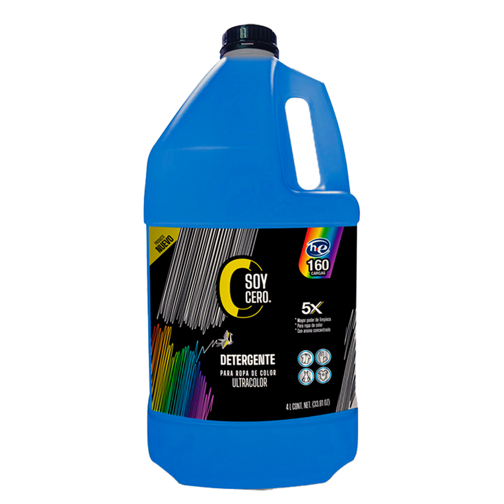 Detergente Ultracolor para Ropa de Color, 4 L, Fórmula 5X Concentrada, Aroma original, 160 Cargas