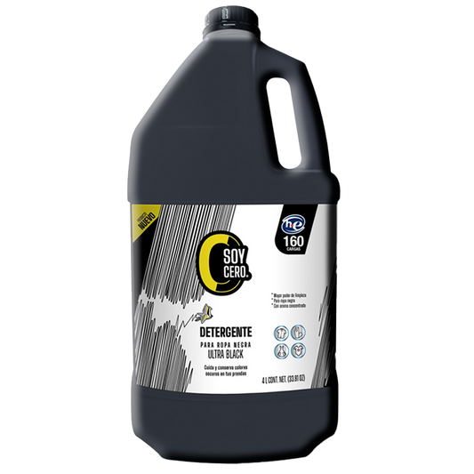 Detergente Ultrablack para Ropa Negra, 4 L, Fórmula Concentrada, 160 Cargas